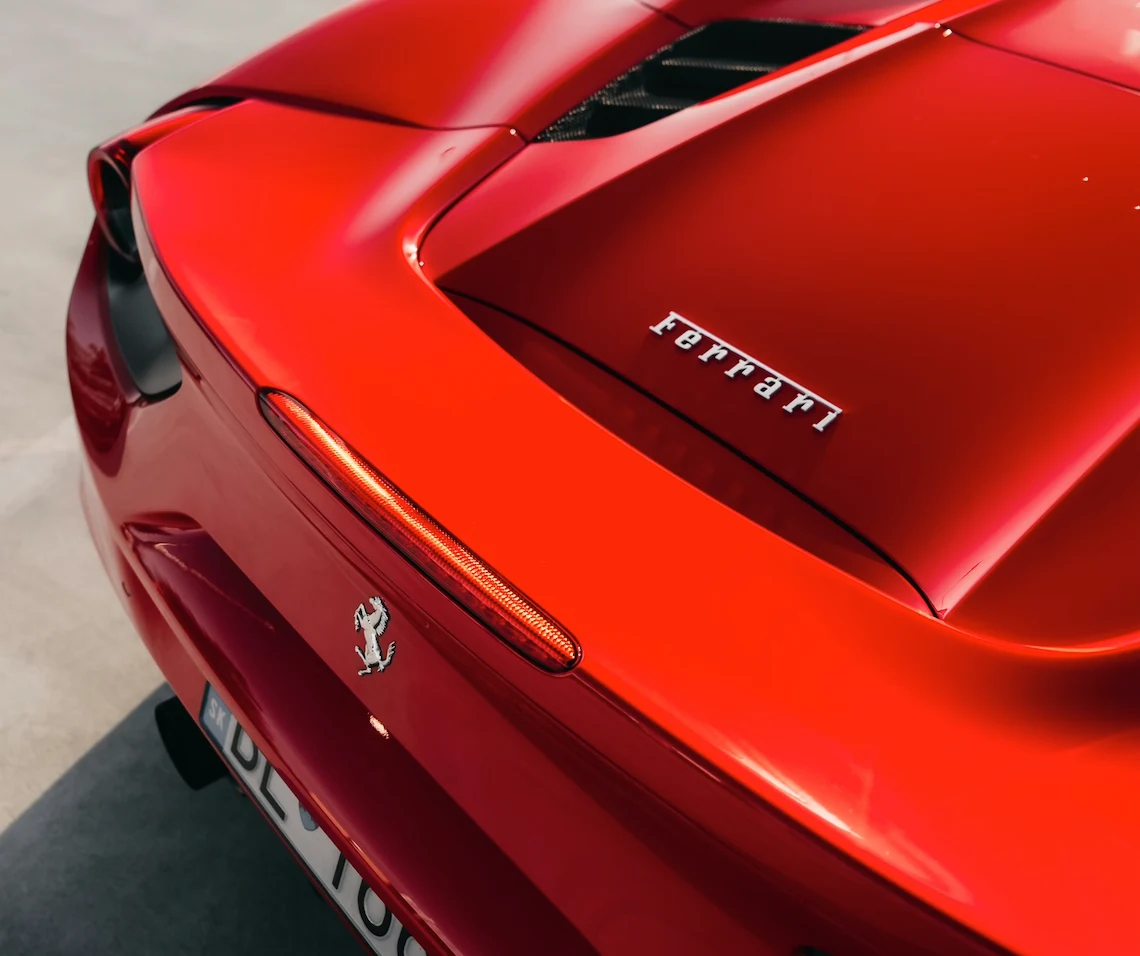 Chauffeur-driven Ferrari hire UK — BCT Coach and Chauffeur
